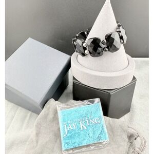 Mine Finds By Jay King Bracelet Black Stone NEVER WORN 7.5"